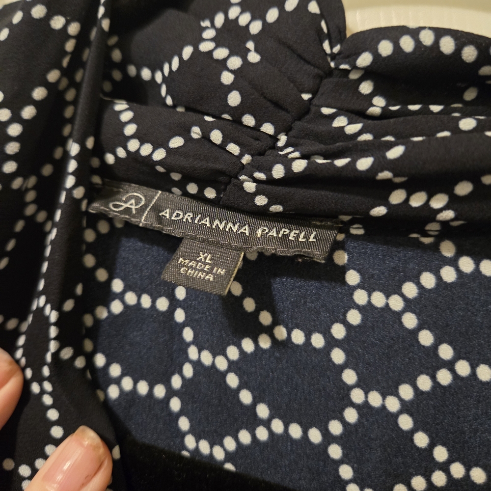 Adrianna Papell Black and White Blouse - Picture 3 of 7
